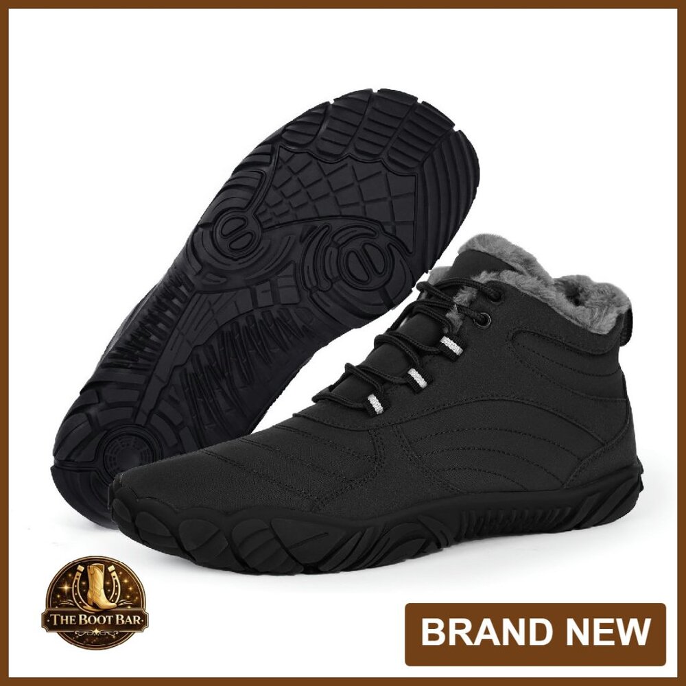 Waterproof Winter Snow Boots Warm Ankle Booties Non-Slip Hiking Shoes
